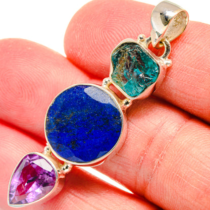 Lapis Lazuli Pendants handcrafted by Ana Silver Co - PD22339