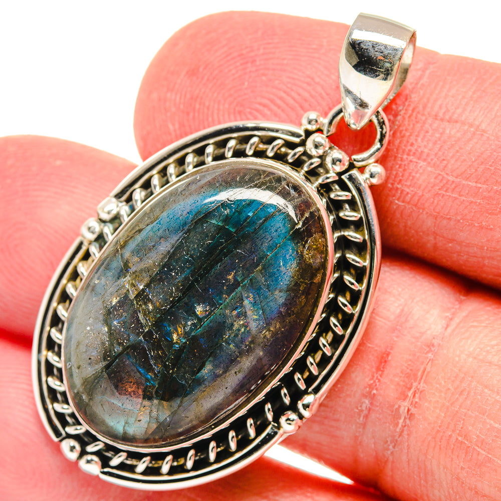 Labradorite Pendants handcrafted by Ana Silver Co - PD22356
