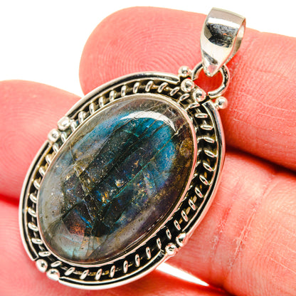 Labradorite Pendants handcrafted by Ana Silver Co - PD22356