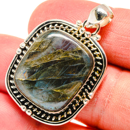 Labradorite Pendants handcrafted by Ana Silver Co - PD22357