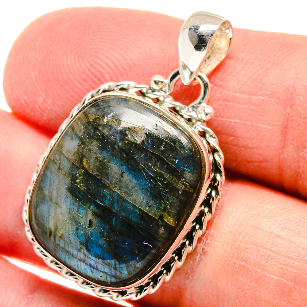 Labradorite Pendants handcrafted by Ana Silver Co - PD22359