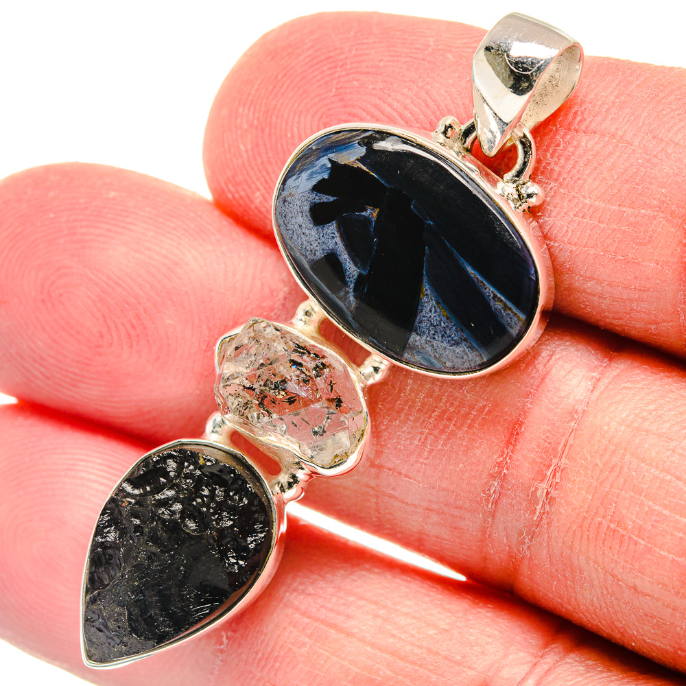 Pietersite Pendants handcrafted by Ana Silver Co - PD22368