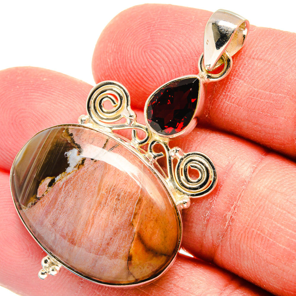 Butterfly Jasper Pendants handcrafted by Ana Silver Co - PD22376