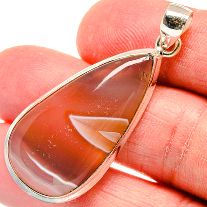 Botswana Agate Pendants handcrafted by Ana Silver Co - PD22378