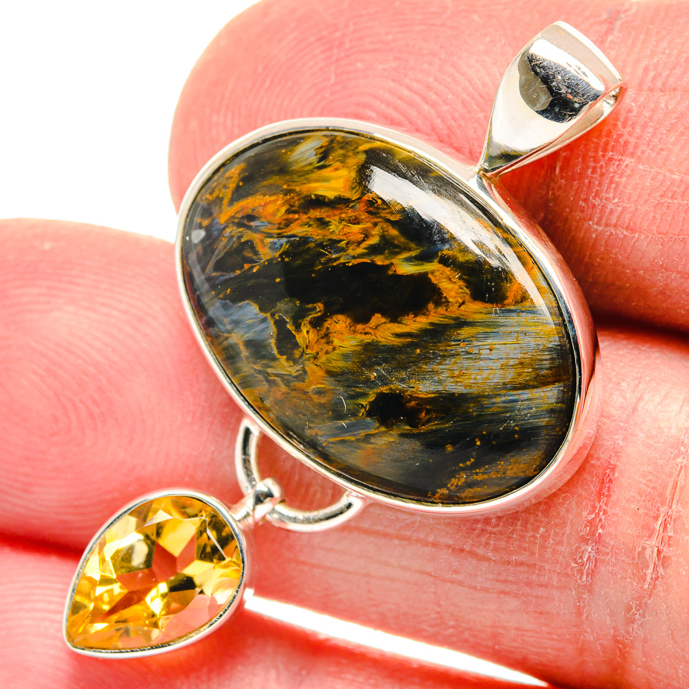 Pietersite Pendants handcrafted by Ana Silver Co - PD22380