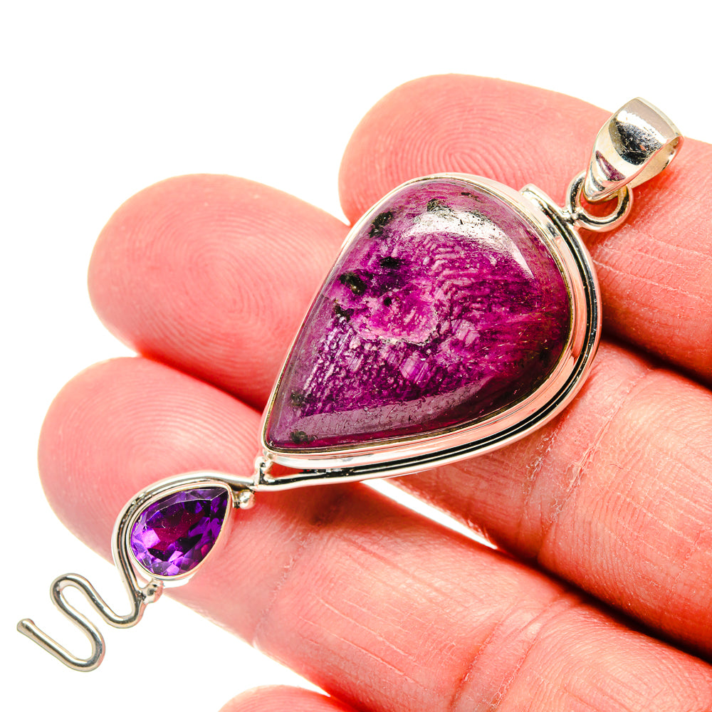 Ruby Fuchsite Pendants handcrafted by Ana Silver Co - PD22383