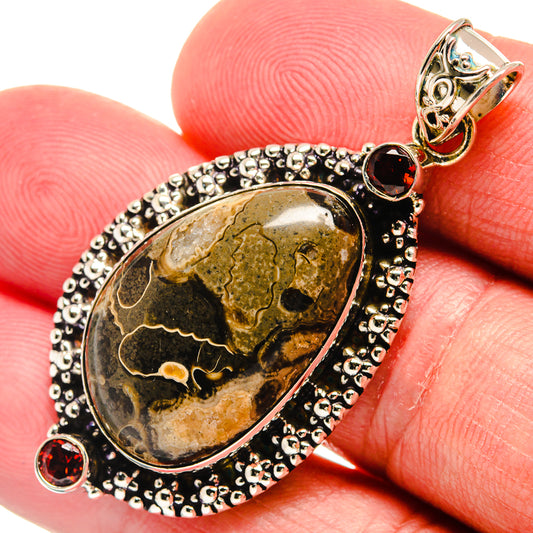 Turritella Agate Pendants handcrafted by Ana Silver Co - PD22392