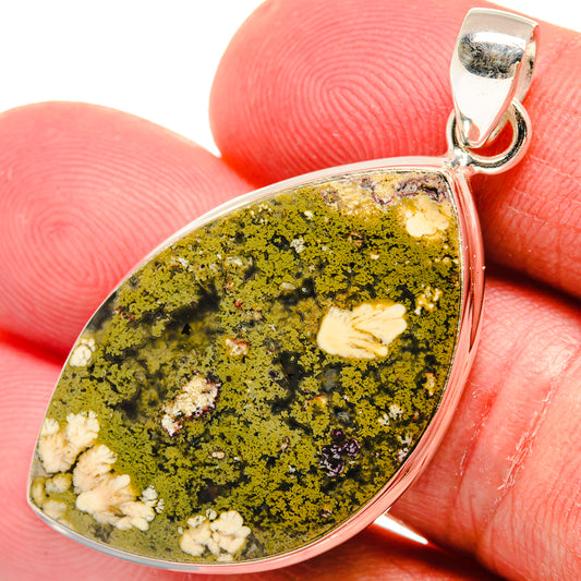 Indonesian Plume Agate Pendants handcrafted by Ana Silver Co - PD22395