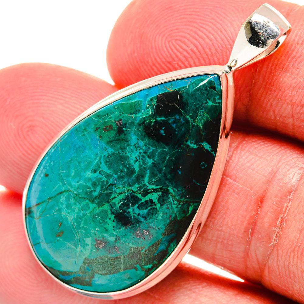 Chrysocolla Pendants handcrafted by Ana Silver Co - PD22396