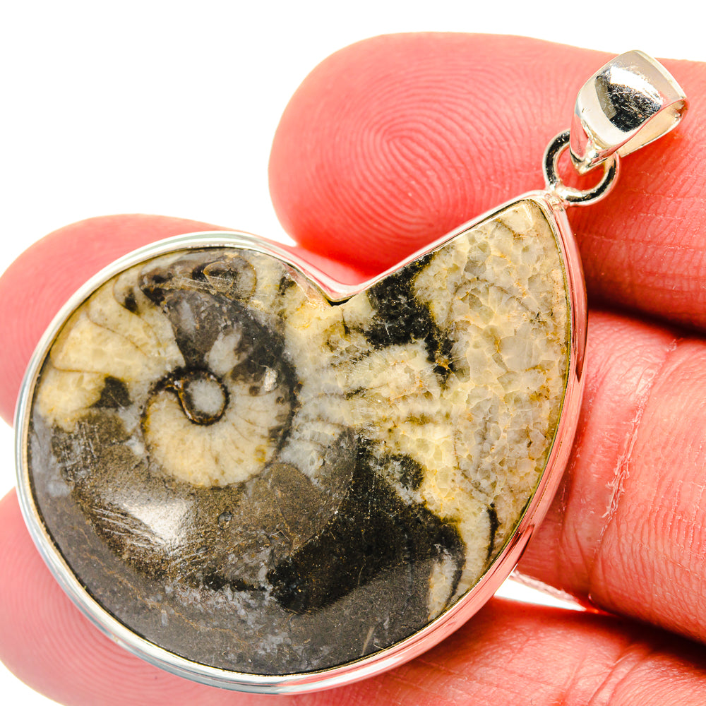 Pinolith Fossil Pendants handcrafted by Ana Silver Co - PD22400
