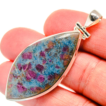 Ruby Fuchsite Pendants handcrafted by Ana Silver Co - PD22402