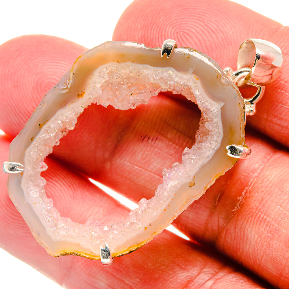 Geode Slice Pendants handcrafted by Ana Silver Co - PD22403