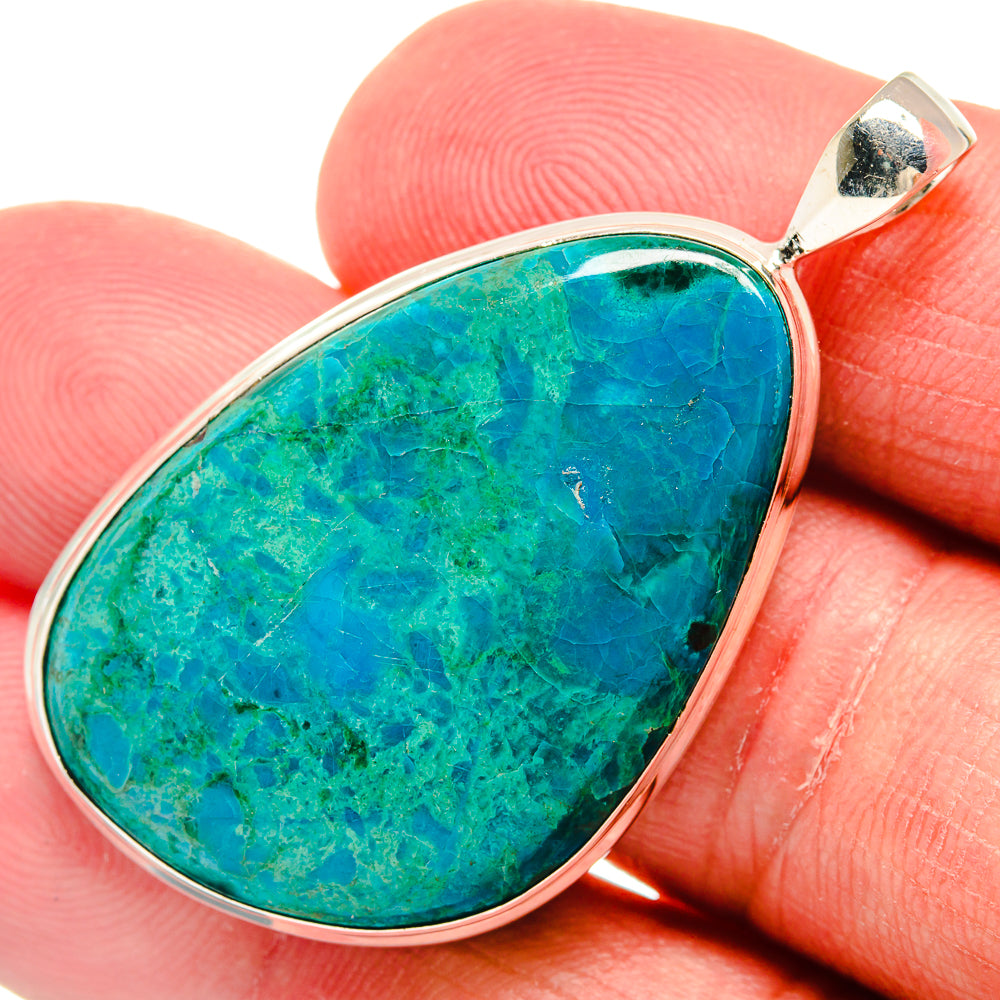 Chrysocolla Pendants handcrafted by Ana Silver Co - PD22405