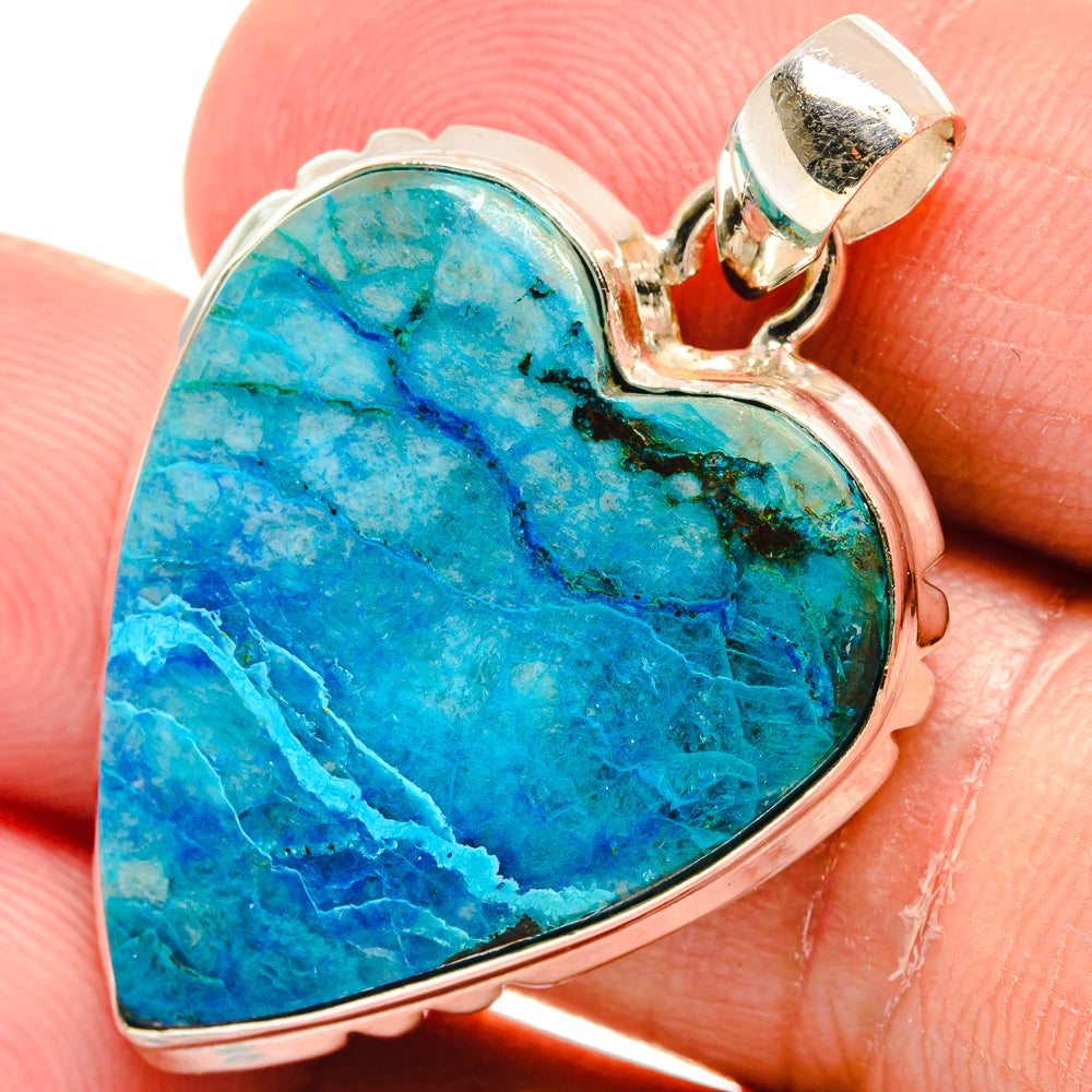 Chrysocolla Pendants handcrafted by Ana Silver Co - PD22408