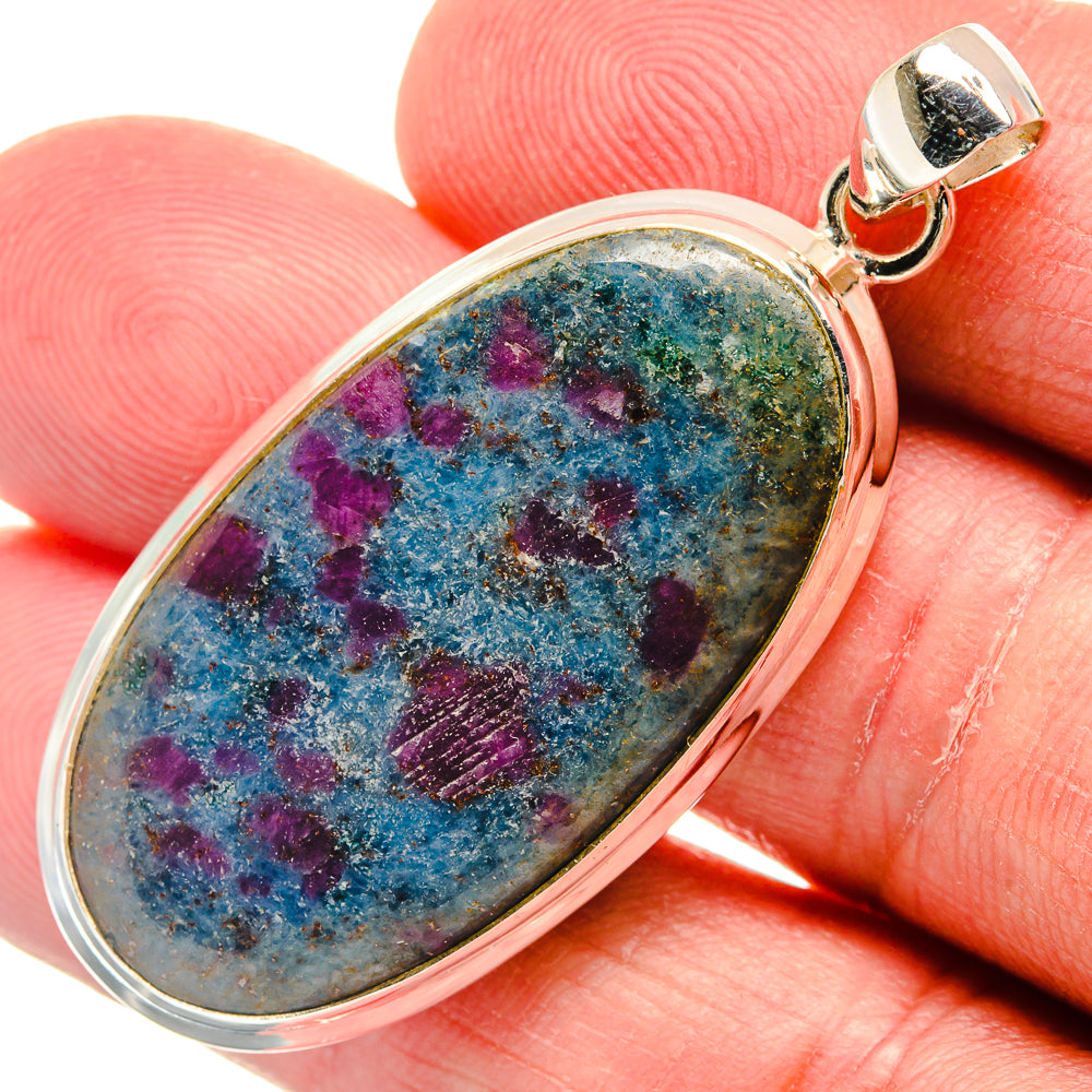 Ruby Fuchsite Pendants handcrafted by Ana Silver Co - PD22414