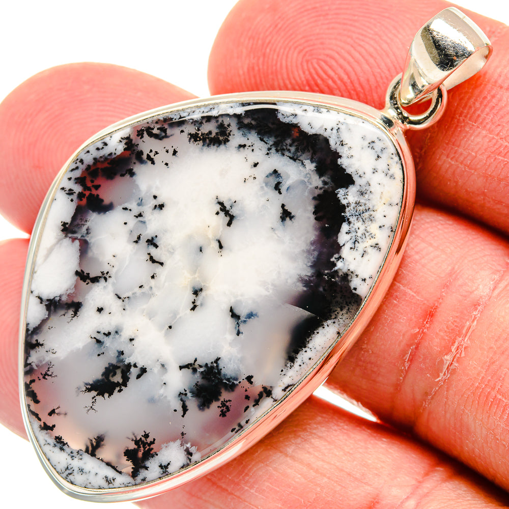 Dendritic Opal Pendants handcrafted by Ana Silver Co - PD22424