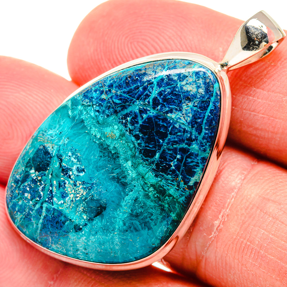 Chrysocolla Pendants handcrafted by Ana Silver Co - PD22425