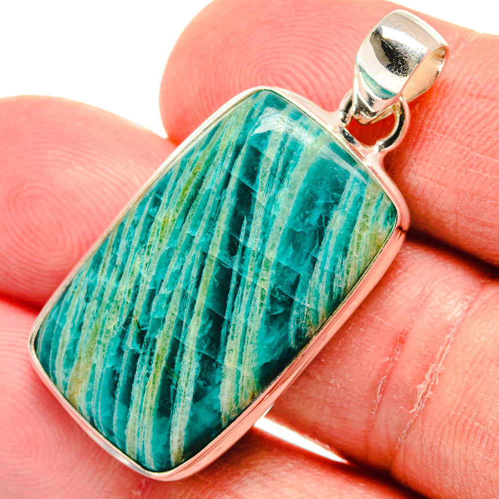 Amazonite Pendants handcrafted by Ana Silver Co - PD22426