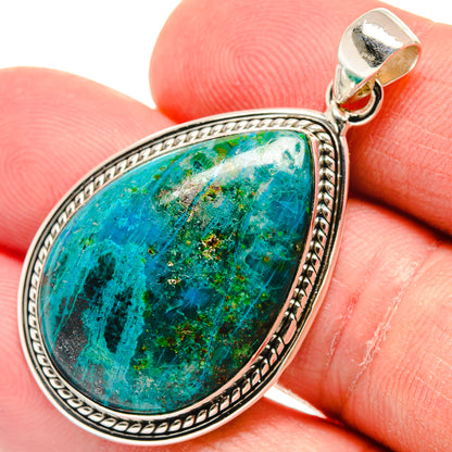 Chrysocolla Pendants handcrafted by Ana Silver Co - PD22427