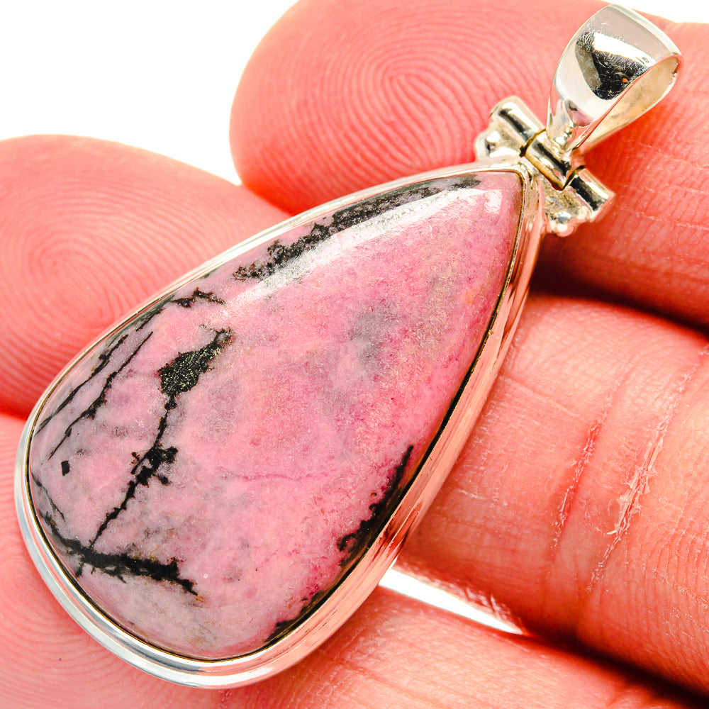 Rhodonite Pendants handcrafted by Ana Silver Co - PD22435