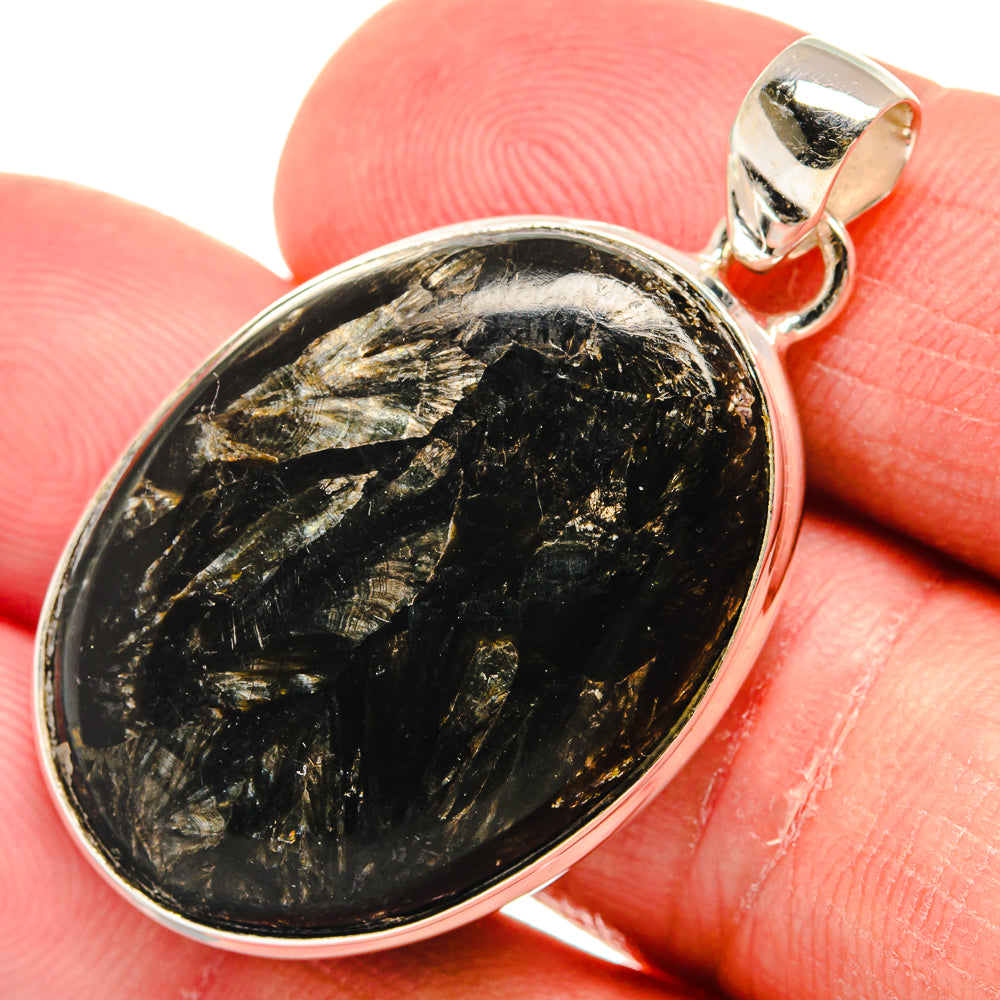 Golden Seraphinite Pendants handcrafted by Ana Silver Co - PD22439