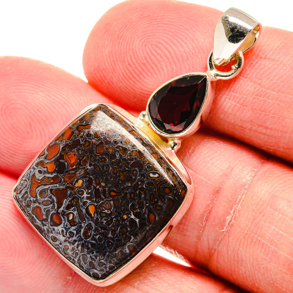 Dinosaur Bone Pendants handcrafted by Ana Silver Co - PD22444