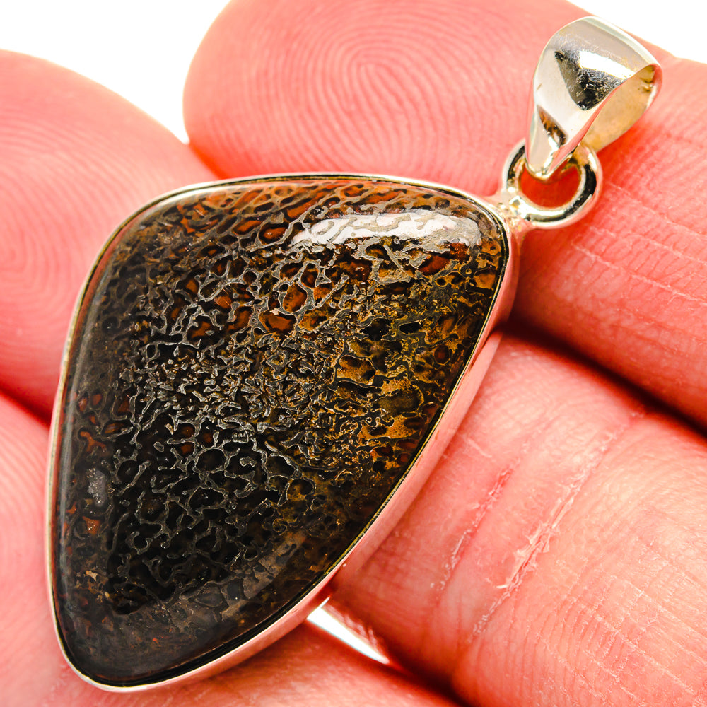 Dinosaur Bone Pendants handcrafted by Ana Silver Co - PD22446