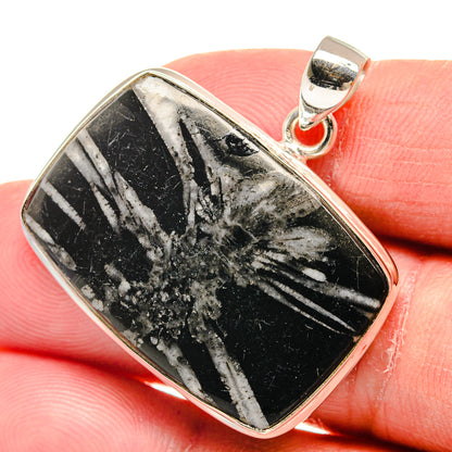 Chrysanthemum Stone Pendants handcrafted by Ana Silver Co - PD22447