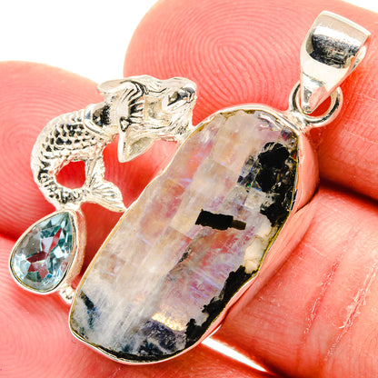 Rainbow Moonstone Pendants handcrafted by Ana Silver Co - PD22451