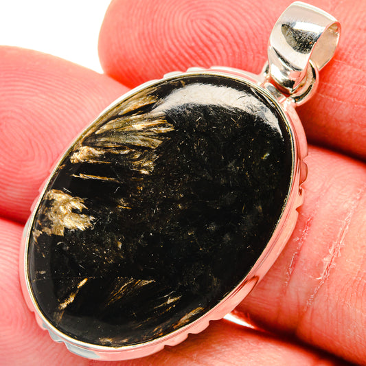 Golden Seraphinite Pendants handcrafted by Ana Silver Co - PD22458