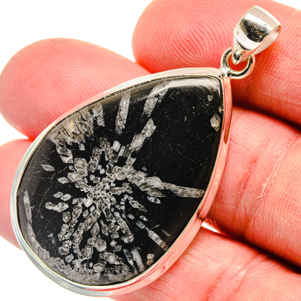 Chrysanthemum Stone Pendants handcrafted by Ana Silver Co - PD22462