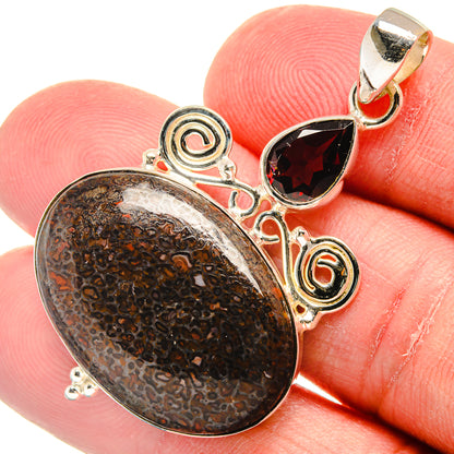 Dinosaur Bone Pendants handcrafted by Ana Silver Co - PD22472