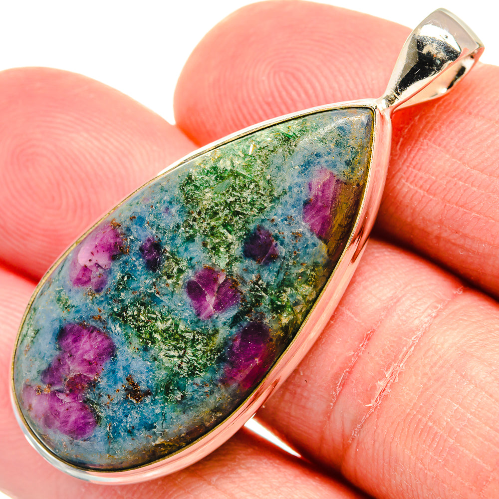 Ruby Fuchsite Pendants handcrafted by Ana Silver Co - PD22479