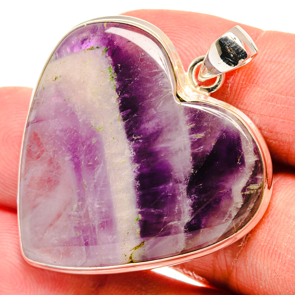 Chevron Amethyst Pendants handcrafted by Ana Silver Co - PD22497