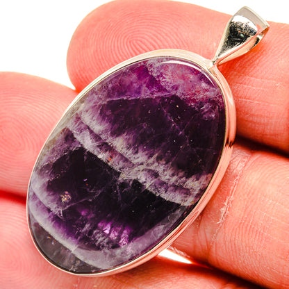 Chevron Amethyst Pendants handcrafted by Ana Silver Co - PD22504