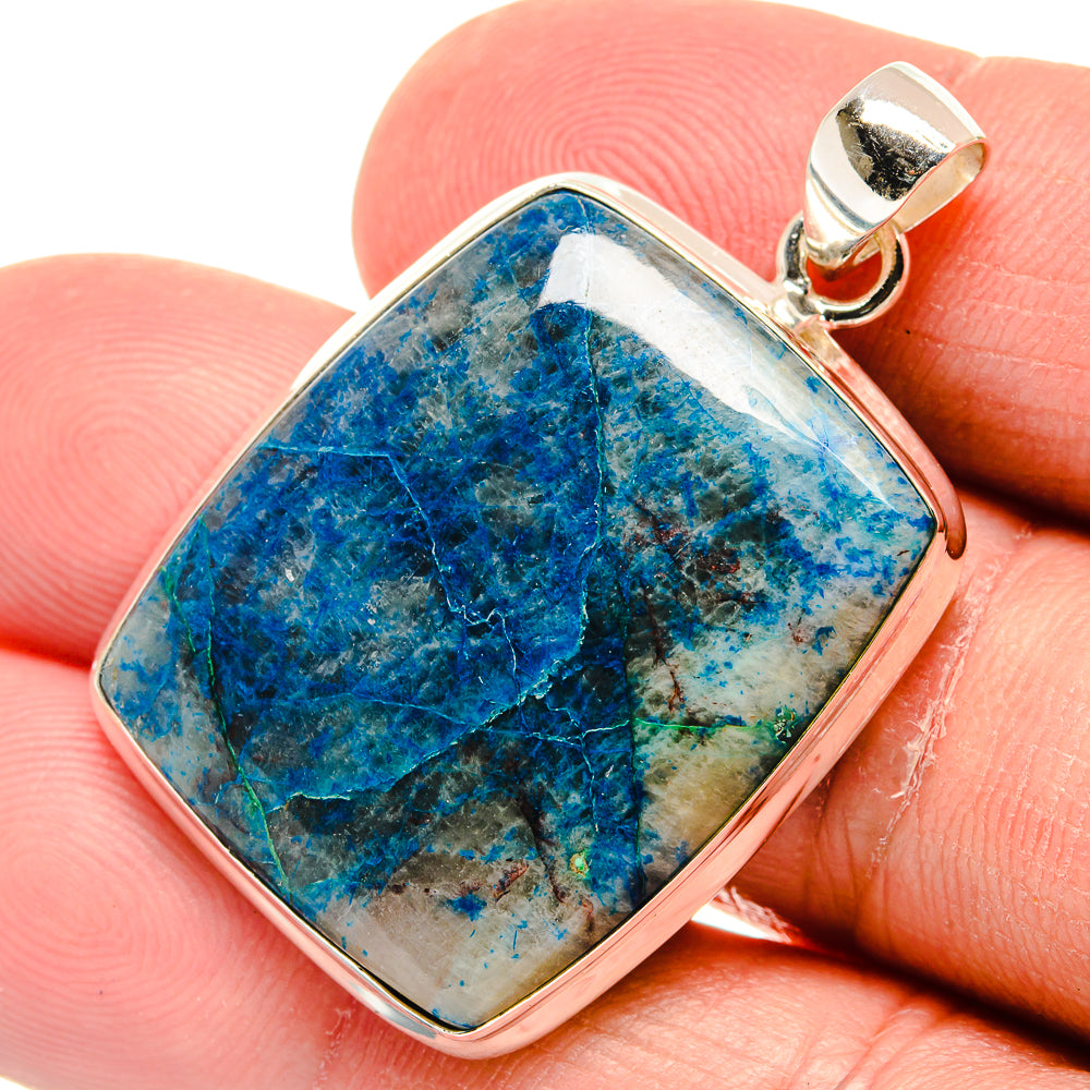 Chrysocolla In Quartz Pendants handcrafted by Ana Silver Co - PD22512