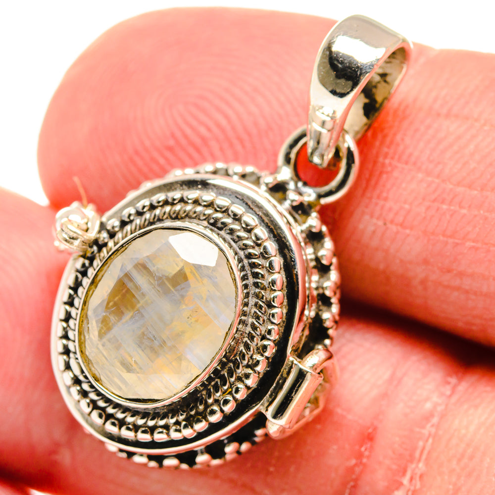 Rainbow Moonstone Pendants handcrafted by Ana Silver Co - PD22515