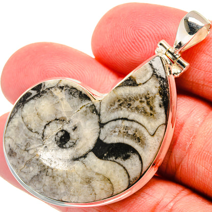 Pinolith Fossil Pendants handcrafted by Ana Silver Co - PD22528