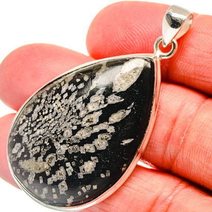 Chrysanthemum Stone Pendants handcrafted by Ana Silver Co - PD22531