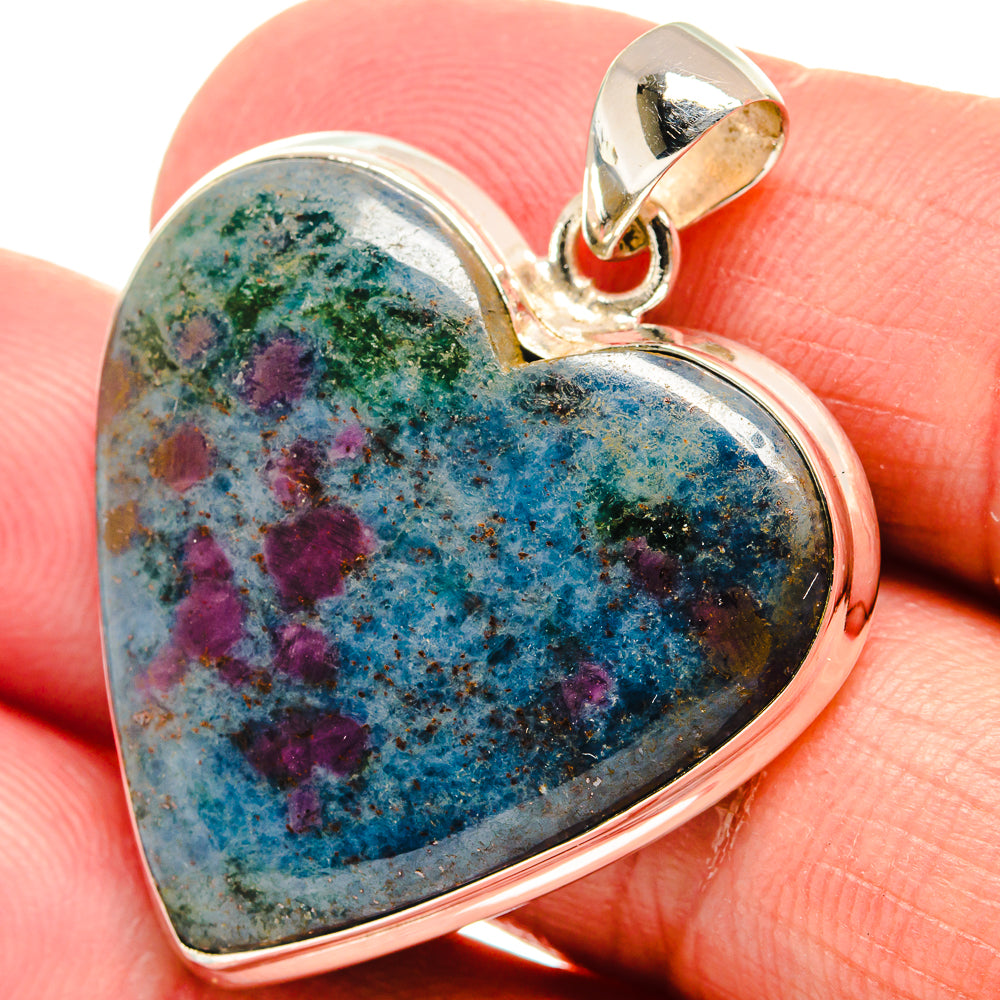 Ruby Fuchsite Pendants handcrafted by Ana Silver Co - PD22534