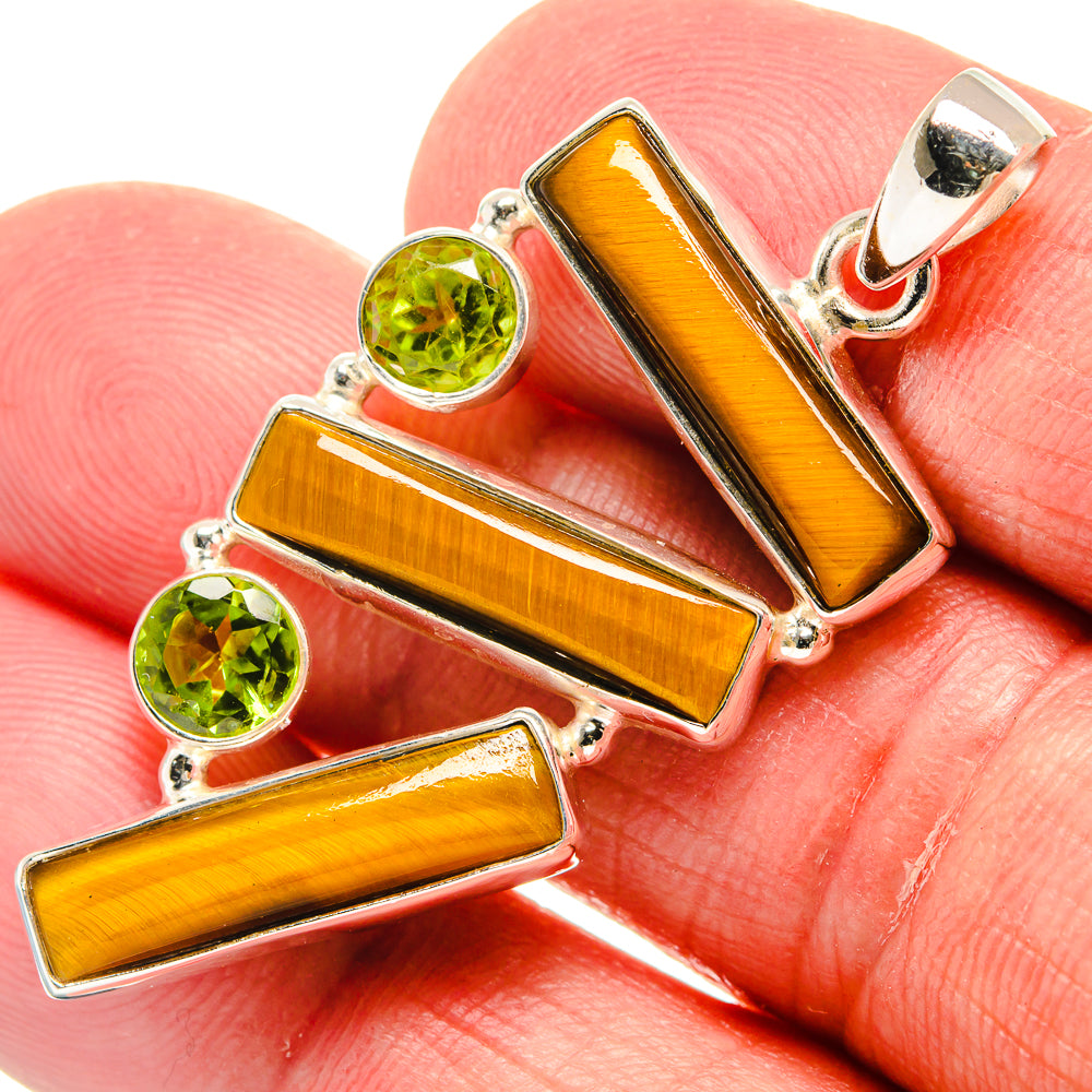 Tiger Eye Pendants handcrafted by Ana Silver Co - PD22541