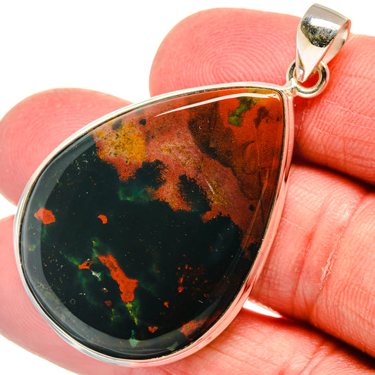 Bloodstone Pendants handcrafted by Ana Silver Co - PD22546