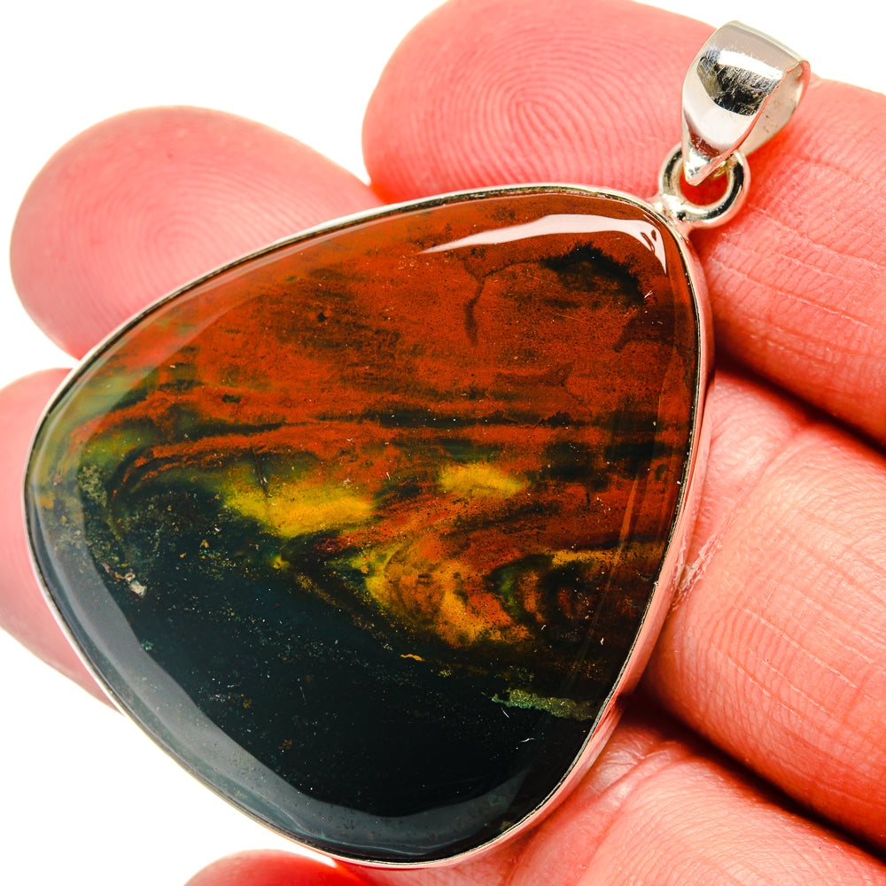 Bloodstone Pendants handcrafted by Ana Silver Co - PD22549