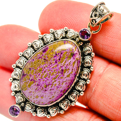 Stichtite Pendants handcrafted by Ana Silver Co - PD22564