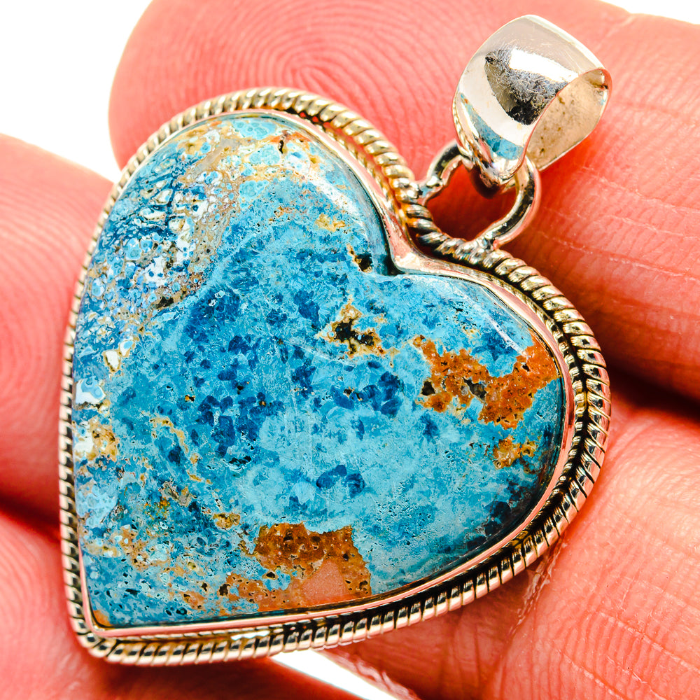 Chrysocolla Pendants handcrafted by Ana Silver Co - PD22576