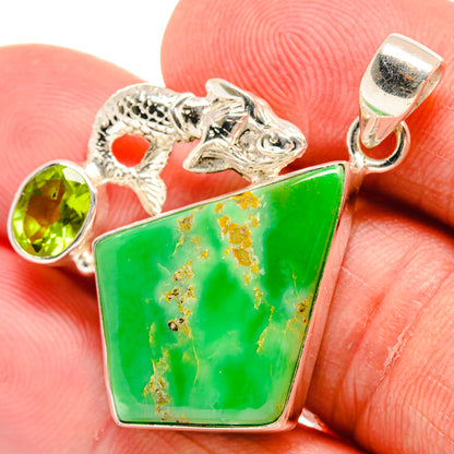 Gaspeite Pendants handcrafted by Ana Silver Co - PD22577