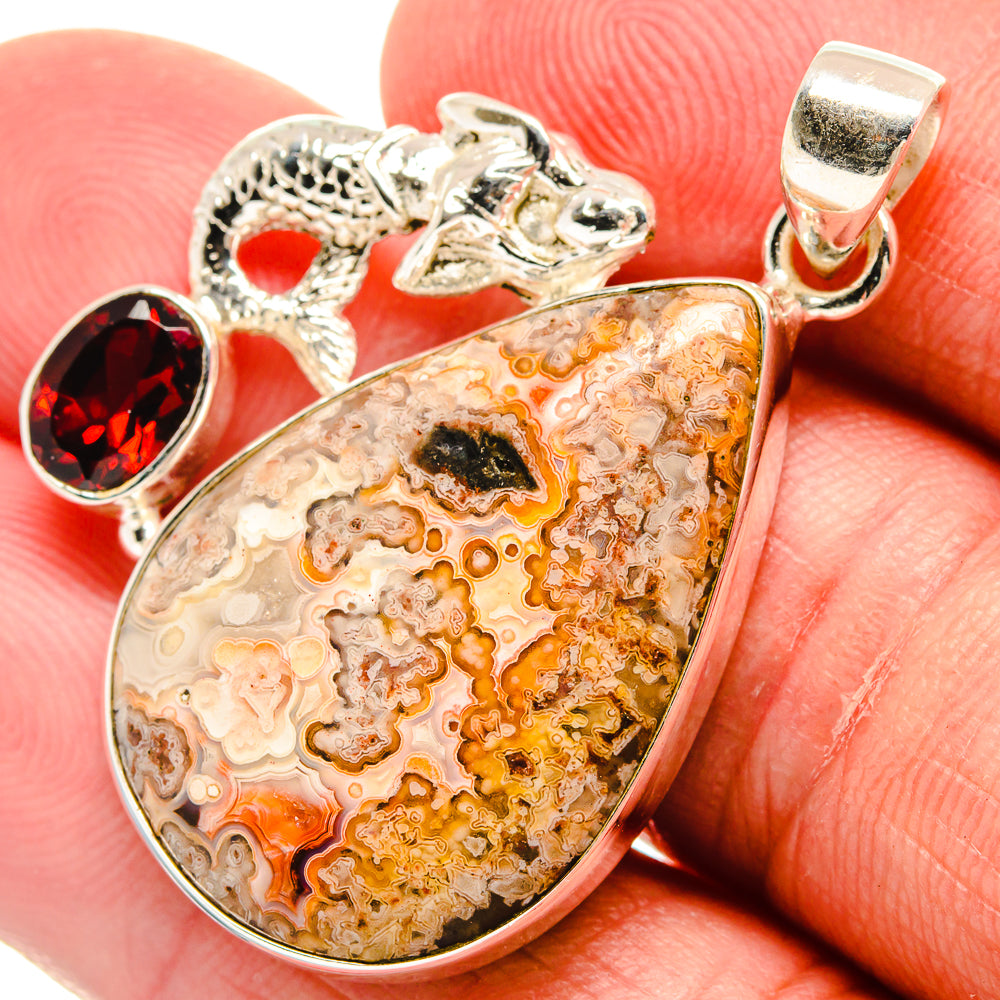 Ocean Jasper Pendants handcrafted by Ana Silver Co - PD22578