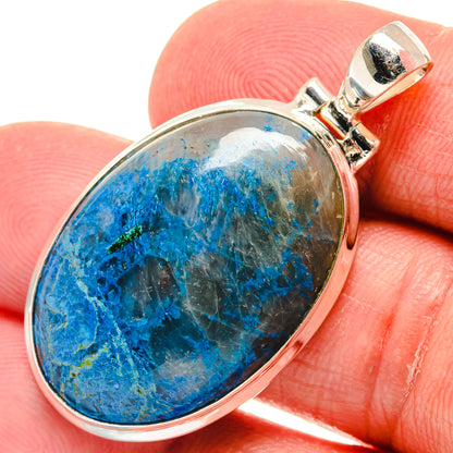 Chrysocolla In Quartz Pendants handcrafted by Ana Silver Co - PD22579