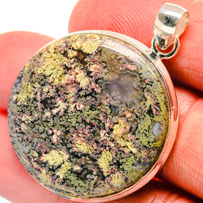 Indonesian Plume Agate Pendants handcrafted by Ana Silver Co - PD22583