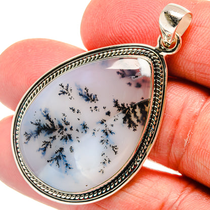 Dendritic Opal Pendants handcrafted by Ana Silver Co - PD22591